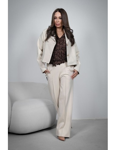 Elegant women's trousers - 8 buttons