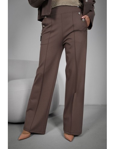 Elegant women's trousers - 8 buttons