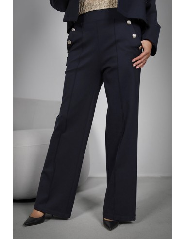 Elegant women's trousers - 8 buttons