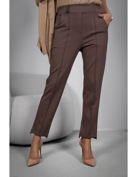 Elegant women's trousers - 8 buttons