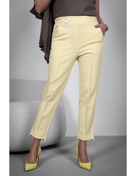 Elegant women's trousers - 8 buttons