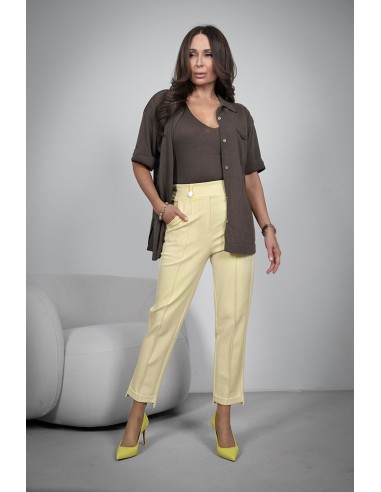 Elegant women's trousers - 8 buttons