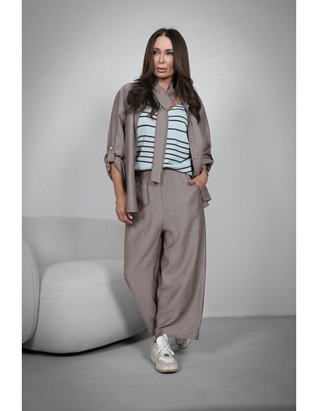 EVA Women's Set - Shirt + Trousers + Tie