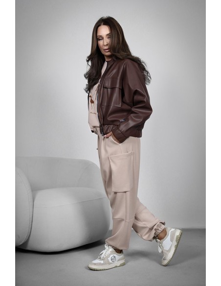 Women's combat trousers with pockets - Modal