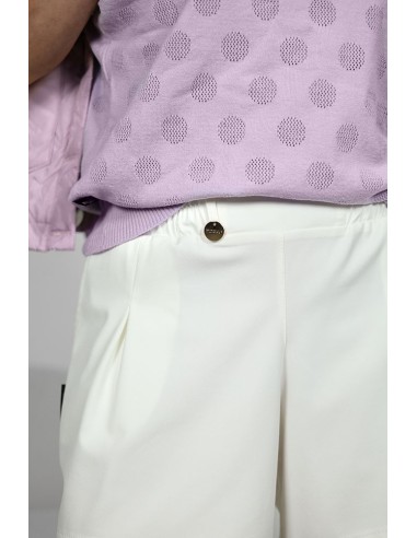 A wonderful women's sweater - Openwork Polka Dots