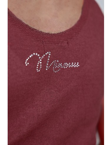 Feminine top with shiny yarn - Lurex Knitwear