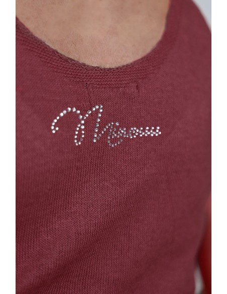 Feminine top with shiny yarn - Lurex Knitwear