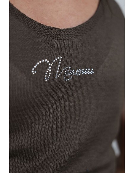 Feminine top with shiny yarn - Lurex Knitwear