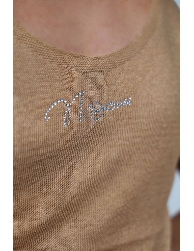 Feminine top with shiny yarn - Lurex Knitwear