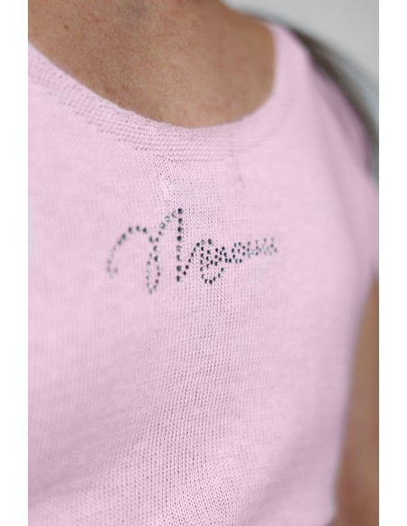 Feminine top with shiny yarn - Lurex Knitwear