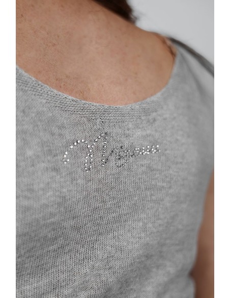 Feminine top with shiny yarn - Lurex Knitwear