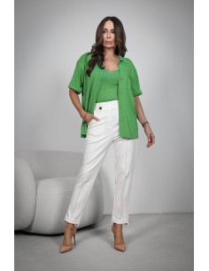 Women's Knitted Shirt with a Chest Pocket 2