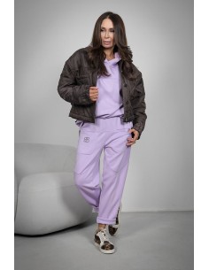 Comfortable women's tracksuit with zircons - BB 2