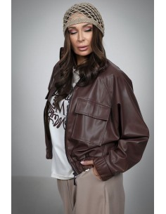 Women's Bomber Jacket - Eco-leather