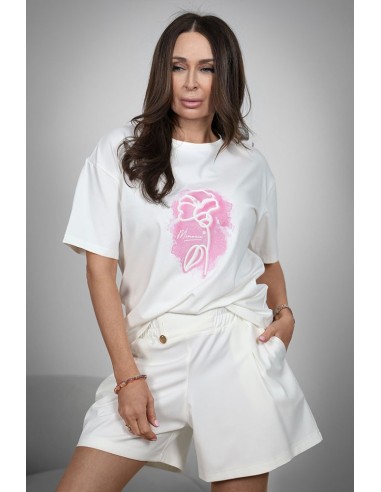 Subtle women's T-shirt - Poppy flower