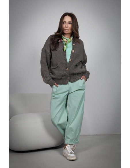 Women's wool sweater - Bomber Cardigan