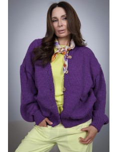 Women's wool sweater - Bomber Cardigan