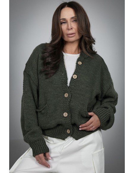 Women's wool sweater - Bomber Cardigan