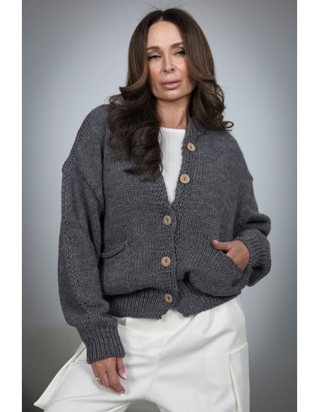 Women's wool sweater - Bomber Cardigan