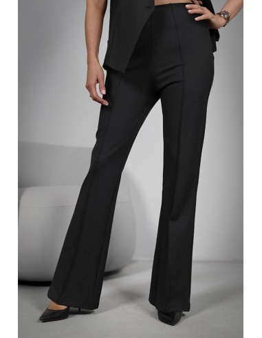Women's trousers - Flared pleats