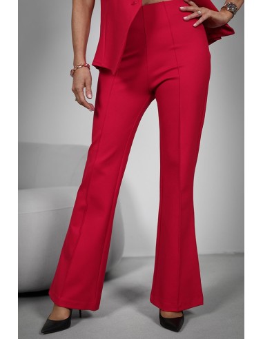 Women's trousers - Flared pleats