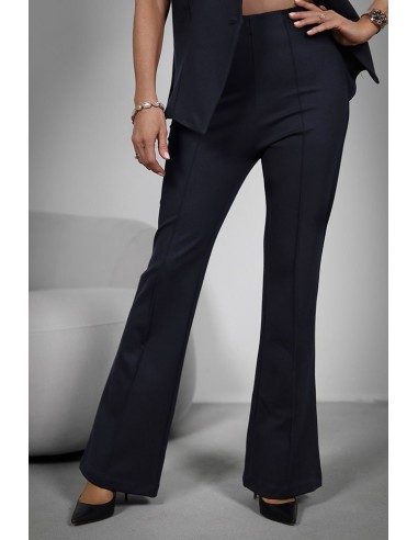 Women's trousers - Flared pleats