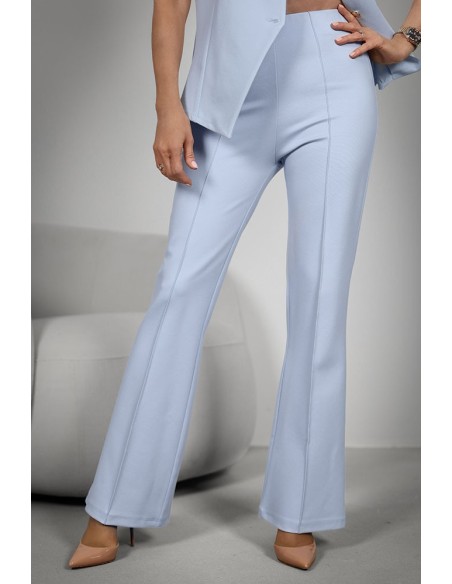 Women's trousers - Flared pleats