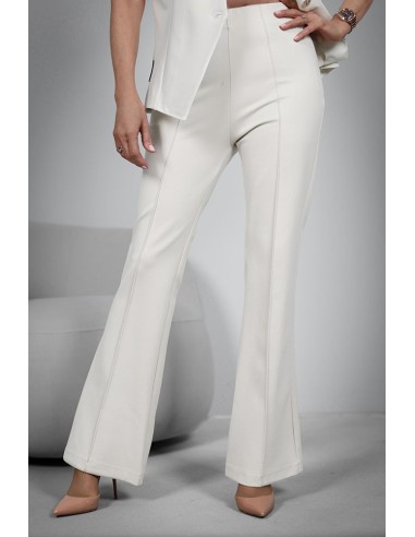 Women's trousers - Flared pleats