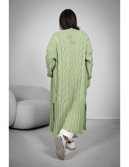 Women's Cardigan - Long Braided Braid