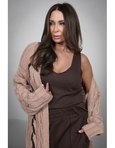 Women's Cardigan - Long Braided Braid