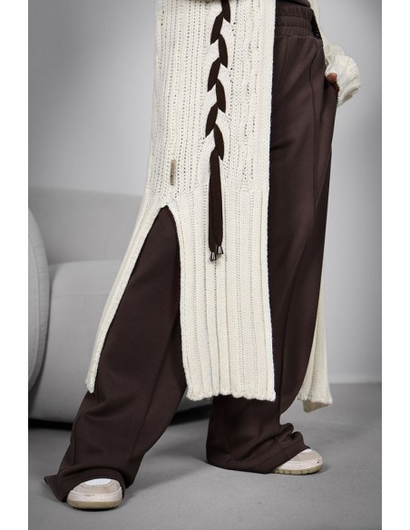 Women's Cardigan - Long Braided Braid