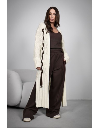 Women's Cardigan - Long Braided Braid