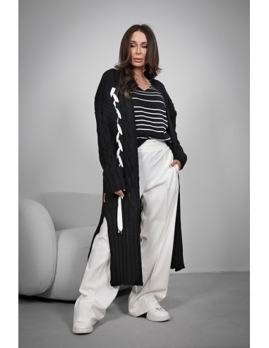 Women's Cardigan - Long Braided Braid