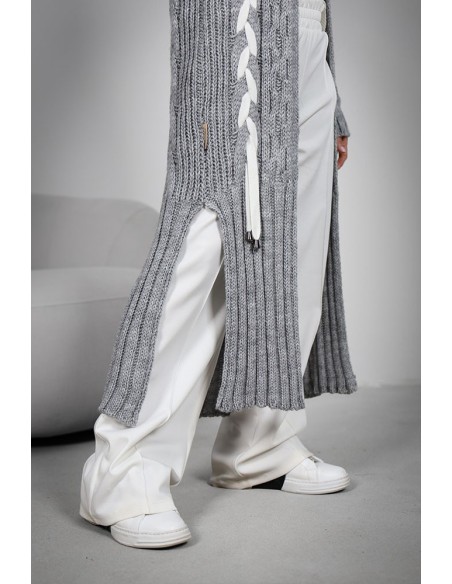 Women's Cardigan - Long Braided Braid