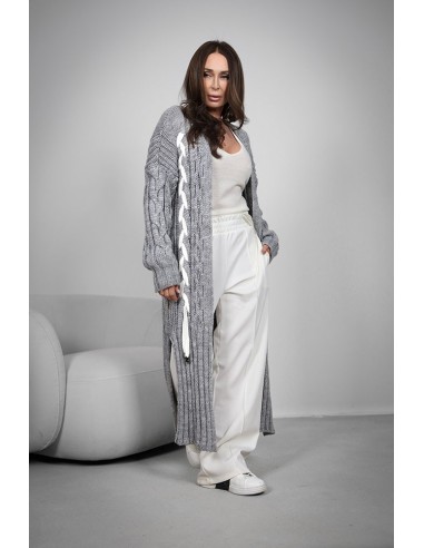 Women's Cardigan - Long Braided Braid