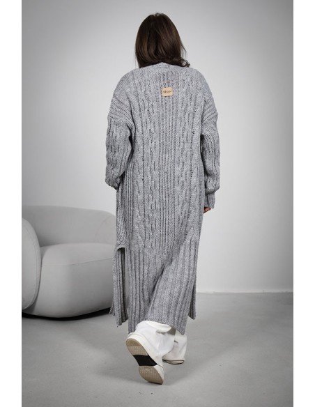 Women's Cardigan - Long Braided Braid