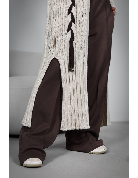 Women's Cardigan - Long Braided Braid