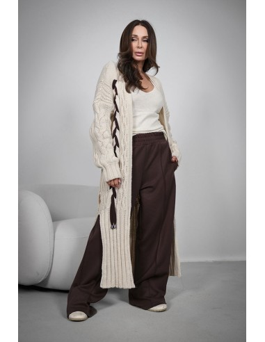 Women's Cardigan - Long Braided Braid